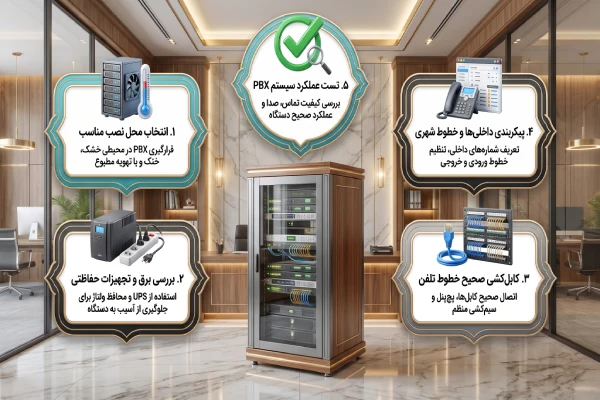 نکات مهم و قابل توجه در خصوص نحوه نصب دستگاه سانترال