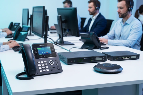 تجهیزات VoIP گرنداستریم شامل تلفن IP، گیتوی و سیستم IP PBX برای کسبوکارها