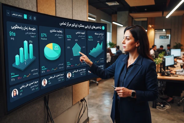 شاخصهای KPI مرکز تماس شامل AHT و CSAT