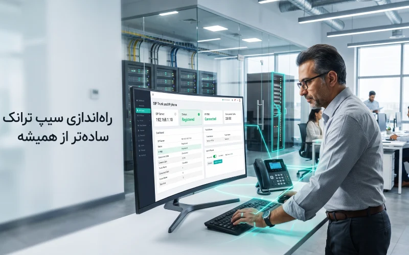 راه اندازی سیپ ترانک و تنظیم سیستم تلفنی VoIP سازمانی