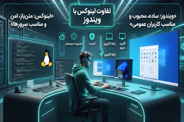 تفاوت لینوکس با ویندوز