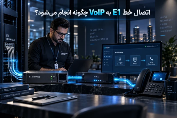 اتصال خط E1 به VoIP چگونه انجام میشود؟