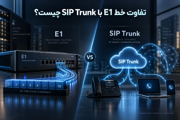 تفاوت خط E1 با SIP Trunk چیست؟